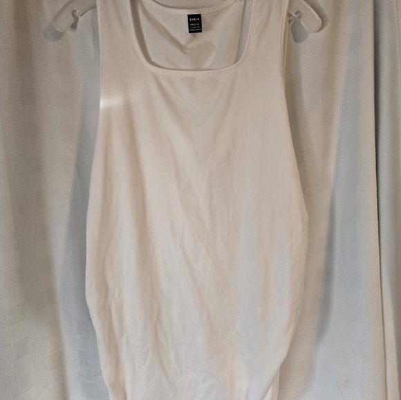 SHEIN Maternity Trio Tanks in Black, White, and Tan - Picture 6 of 8